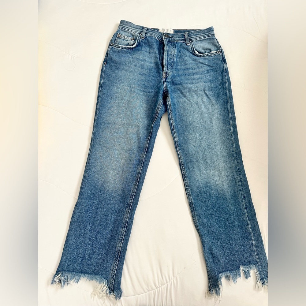 We The Free Blue Straight Leg Jeans - Picture 4 of 8